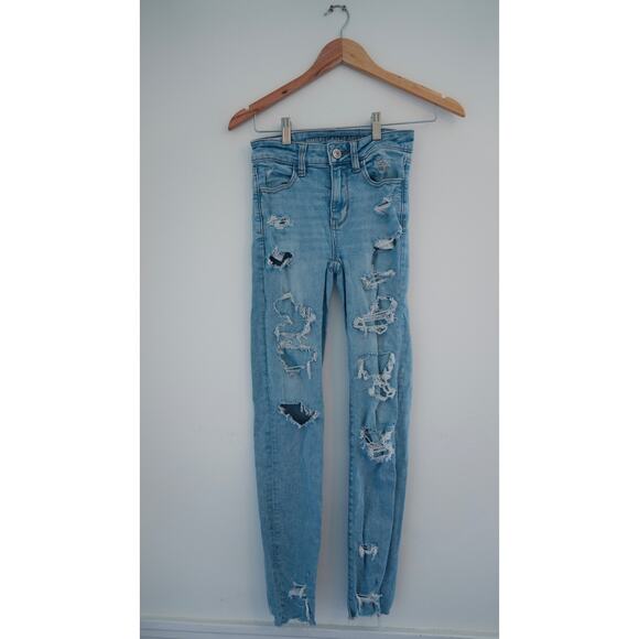 American Eagle Hi-Rise Jeggings Size 00 - Picture 1 of 3